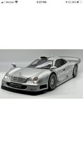 Maisto 1:18 Scale Mercedes Benz CLK-GTR Special Edition Silver Street Ve... - $123.74