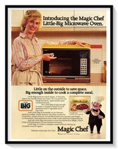 Magic Chef Little-Big Microwave Print Ad Vintage 1983 Magazine Advertisement Art - £7.63 GBP