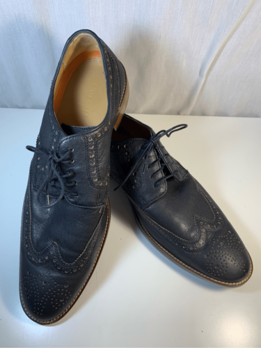 Cole Haan Brogue Wingtip Dress Shoes 9 1/2 M -Pebbled Leather -Men's EUC - $44.55