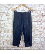 Dolce &amp; Gabbana Vintage Women’s Cropped Pinstripe Trousers Size 42 US 6-8 - $722.20 MXN