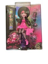 New Monster High Draculaura Doll with Pet Bat-Cat Count Fabulous and Accessories - $23.38