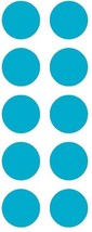 1-1/2&quot; Lt Blue Round Color Coded Inventory Label Dots Stickers MADE IN USA  - £1.95 GBP+