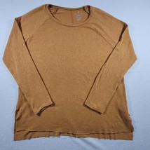 American Eagle Women&#39;s Soft &amp; Sexy Plush Large Long Sleeve T-Shirt Yello... - £11.68 GBP