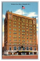 Winfield Scott Hotel Elizabeth New Jersey NJ UNP Linen Postcard V25 - £2.98 GBP