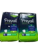 Lot of 2 Prevail Adult Diapers Small 20-31 inches 16 count Each - £17.73 GBP