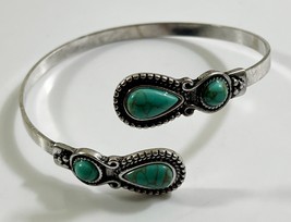 Silver and Turquoise Bracelet 7 - 71/2 inch Wrists. - £7.82 GBP