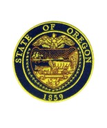 OREGON STATE SEAL IRON ON PATCH 3&quot; Round Embroidered Applique OR Travel ... - £5.58 GBP