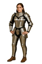 Women’s Full Steel Plate Armor Suit – Medieval Knight Costume for LARP &amp;... - $499.00