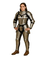 Women’s Full Steel Plate Armor Suit – Medieval Knight Costume for LARP &amp;... - $499.00