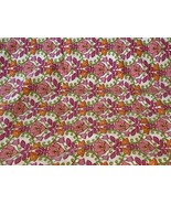 Vera Bradley Lilli Bell Baby Blanket White Pink Flowers Reversible Cotton - $20.24 CAD
