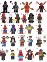 Spiderman into The spider verse characters minifigures building blocks p... - $12.99