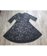 Torrid Hi-Lo Skater Black Dress Disney Silver Minnie Mouse Faces Size 2x... - $76.13
