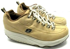 Skechers Womens Shape Ups Shoes Sz 9.5 Brown EUC Walking Toning Sneakers 11801 - £79.81 GBP