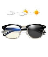 Photochromic Blue Light Glasses Blue Blocking Sunglasses Computer Gaming... - $266.33 MXN