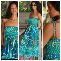 Anthropologie Farm Rio Smocked Cover-Up Midi Dress RESORTWEAR SMALL - £106.66 GBP