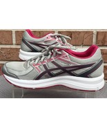 Women&#39;s Asics Jolt Gray Silver Pink T7K8N Athletic Sneaker Size 8.5 Euro 40 - $56.62 CAD