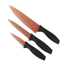 3 pc Copper Coated Knife Set - £9.48 GBP