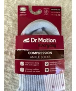 Dr Motion Everyday Compression Ankle Socks Shoe Siz 4-10 Two Pair Mesh U... - $14.25