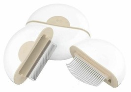 Pet Life ® &#39;LYNX&#39; 2-in-1 Travel Connecting Grooming Pet Comb and Deshedder - £12.02 GBP