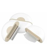 Pet Life ® &#39;LYNX&#39; 2-in-1 Travel Connecting Grooming Pet Comb and Deshedder - £11.42 GBP