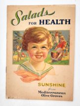 Salads for Health 1927 Sunshine Mediterranean Pompeian Olive Groves Recipe Book - £11.03 GBP
