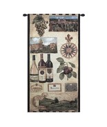27x53 WINE COUNTRY I Vintage European Vineyard French Tapestry Wall Hanging - $108.90