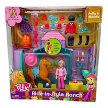 Polly Pocket Ride-in-style Ranch Blondie New 2002 Vintage Collectible - £82.89 GBP