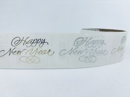 Vintage 2001 Happy New Year Mrs. Grossman's Stickers Roll Scrapbooking Foil - $44.88