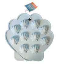 10 Cube Sea Shell Silicone Ice Cube Tray / Treat Mold Bakeware - New - $12.99