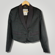 Vintage Pioneer Wear Tuxedo Jacket Black Multicolor Metallic Threads NWT B121 - £57.80 GBP