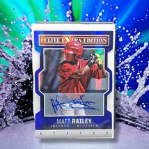 Matt Railey 2014 Elite Status Blue Die Cut Auto #59 Arizona Diamondbacks... - £2.86 GBP