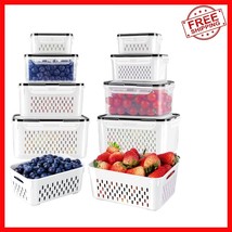 Durable BPA-Free Fruit Storage Containers - 4-Piece Set for Fridge Organ... - $623.90 MXN