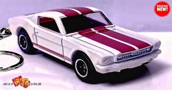 RARE KEYCHAIN 65/66 WHITE SHELBY MUSTANG GT350 CUSTOM Ltd Ed. GREAT GIFT - $32.98