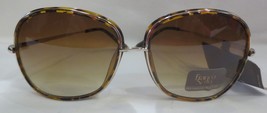 Franco Sarto Women&#39;s Brown Tortoise Shell designer Oval Sunglasses - £19.66 GBP