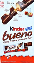 Kinder Bueno Crispy Creamy Chocolate Bars 20x1.5 Oz Count Box EXP 02/2026 - $29.96