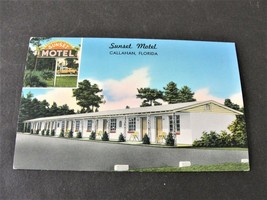 Sunset Motel, Callahan, Florida - 1970s Unposted Postcard. - £6.99 GBP