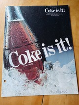 Coke Advertising Sheet Music Coke Is It 1981 Easy Piano Ginny Redington Vintage - $50.39