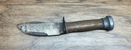 Old Vintage Marbles Knife Gladstone Mich Usa Made Wood Carbon Steel CV JD - $19.79