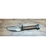 Old Vintage Marbles Knife Gladstone Mich Usa Made Wood Carbon Steel CV JD - $19.79