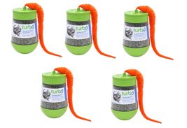 Cat Toy Interactive Catnip Dispensing Feather Top Wobble Bottle Feline K... - $18.90+