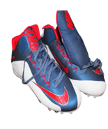 Nike Alpha Pro Football Cleats Mens Size 15 Red White Blue 742766413 Gra... - £23.35 GBP