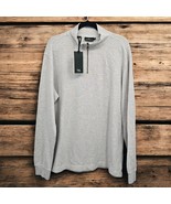 Rodd &amp; Gunn Sweater Men Large Light Gray Quarter Zip 100% Australian Cot... - £36.97 GBP