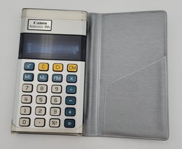 Vintage Calculator Canon Palmtronic LD-8M s Calculator Original Case Wor... - $37.39