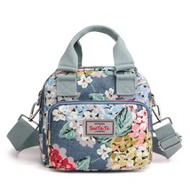 Brand Women Crossbody Bag portable Female Shoulder bags Printed Flower Nylon Mes - £34.77 GBP