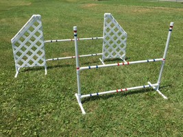 Dog Agility Equipment Wing Jump and Bar Jump set - £101.27 GBP