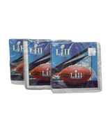 Super Bowl 52 Football Party Lunch Napkins - Bulk Pack of 48 - £15.56 GBP