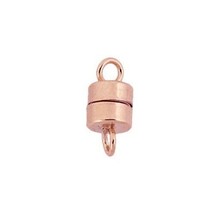 14k Rose Gold 4.5mm Magnetic    Roundel Shape Magnetic Clasps - £23.73 GBP