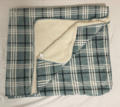 Slate plaid and Sofa Reverse Throw Blanket - e275 - $174.83 MXN