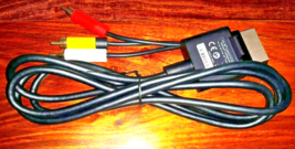 Genuine Microsoft Xbox 360 Composite Video A/V Cable X821376-001 Original Black - £5.47 GBP