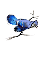 Screen Craft Blue Jay Tile Trivet/Wall Hanging Cork Back - $9.90